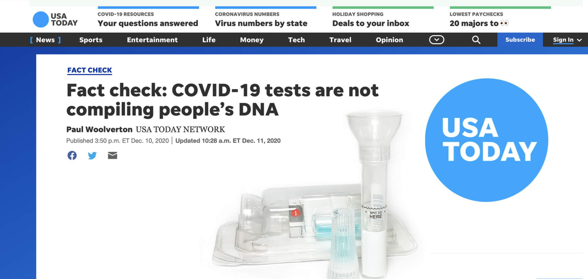 USA Today Fact Check